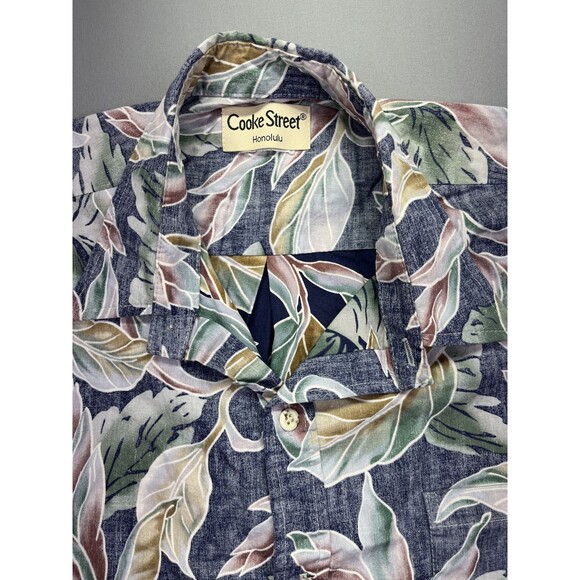 Cooke Street Honolulu Floral Hawaiian SHORT SLEEVE BUTTON UP SHIRT XL - Picture 2 of 16